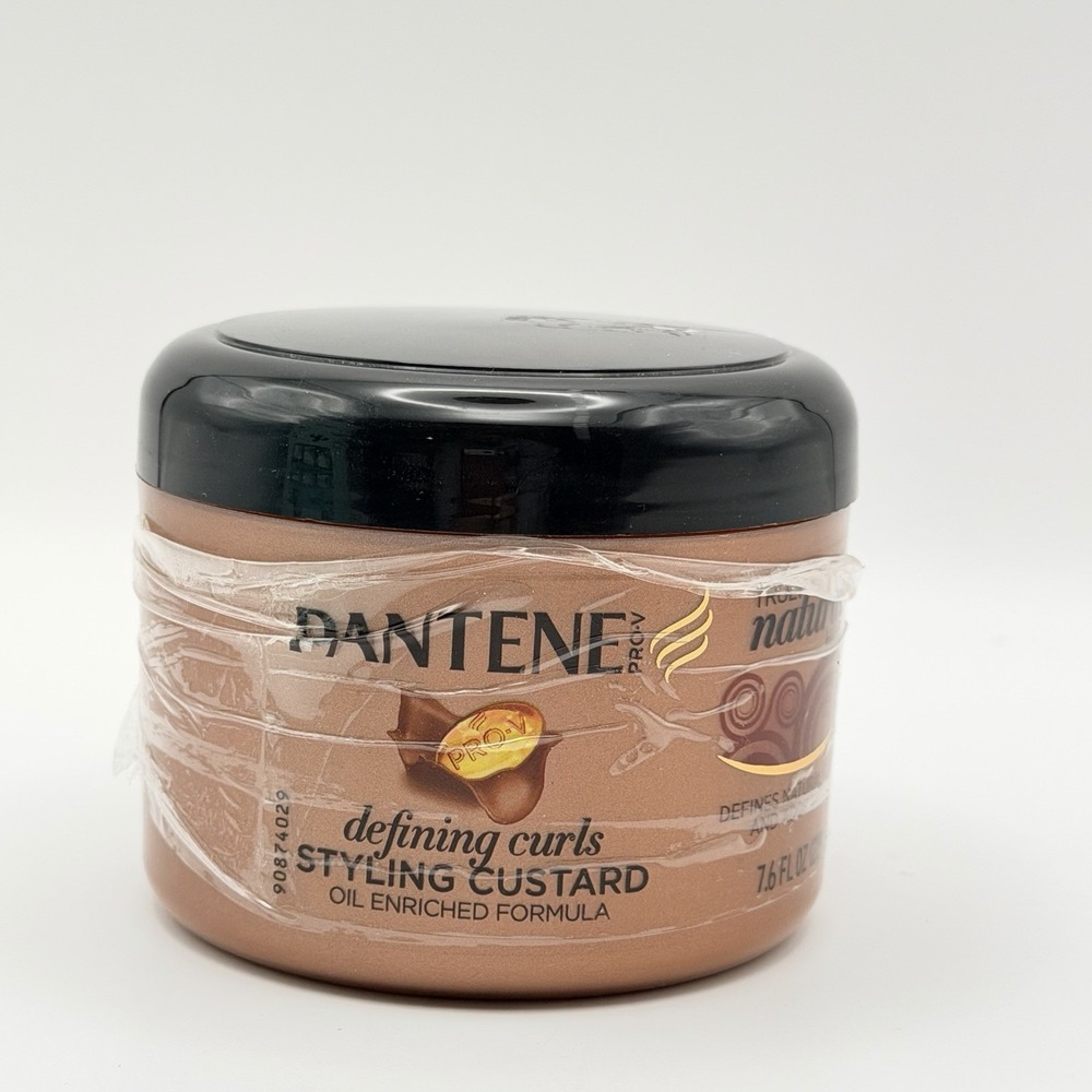 Pantene Pro-V Truly Natural Hair Defining Curls Styling Custard 7.6oz New